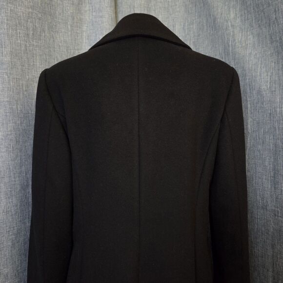 Cinziaerre Rodel SPA Long Line Coat Luxury Italian Wool Coat Women’s US8 Black - Picture 4 of 12